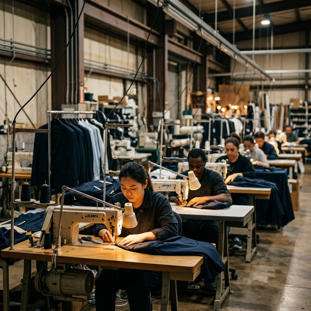 Apparel manufacturing workshop